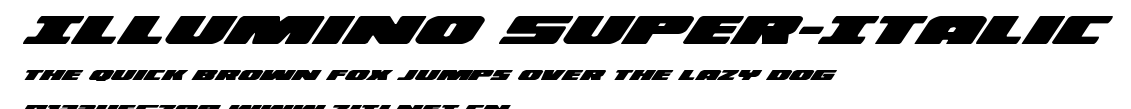 Illumino Super-Italic.ttf字體轉換器圖片