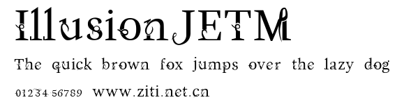 IllusionJETM.ttf字體轉換器圖片