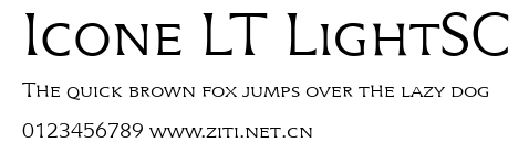 Icone LT LightSC.ttf字體轉換器圖片