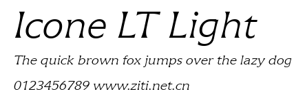 Icone LT Light.ttf字體轉換器圖片