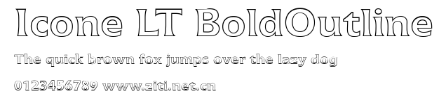 Icone LT BoldOutline.ttf字體轉換器圖片