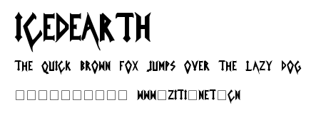 IcedEarth.ttf字體轉換器圖片