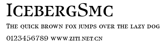IcebergSmc.ttf字體轉換器圖片
