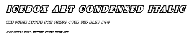Icebox Art Condensed Italic.ttf字體轉換器圖片