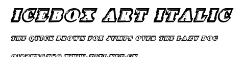 Icebox Art Italic.ttf字體轉換器圖片