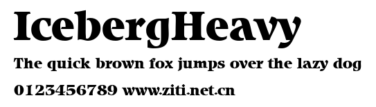 IcebergHeavy.ttf字體轉換器圖片
