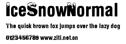 IceSnowNormal.ttf字體轉換器圖片