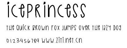 IcePrincess.ttf字體轉換器圖片
