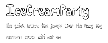 IceCreamParty.ttf字體轉換器圖片