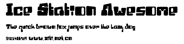 Ice Station Awesome.ttf字體轉換器圖片