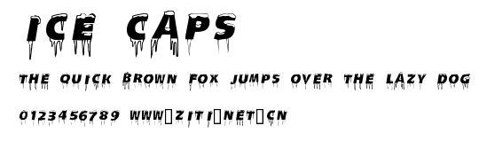 Ice Caps.ttf字體轉換器圖片