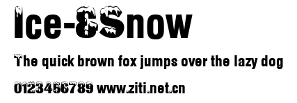 Ice-&Snow.ttf字體轉換器圖片