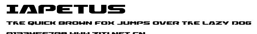 Iapetus.ttf字體轉換器圖片