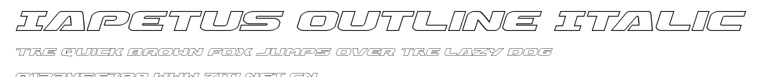 Iapetus Outline Italic.ttf字體轉換器圖片