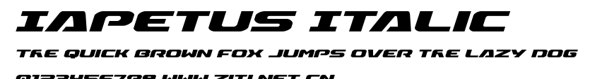 Iapetus Italic.ttf字體轉換器圖片