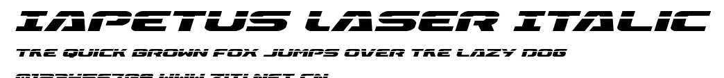 Iapetus Laser Italic.ttf字體轉換器圖片
