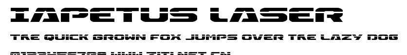 Iapetus Laser.ttf字體轉換器圖片