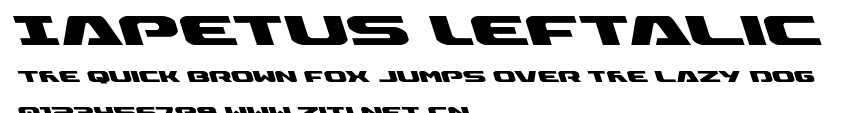 Iapetus Leftalic.ttf字體轉換器圖片