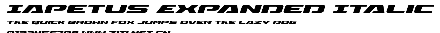 Iapetus Expanded Italic.ttf字體轉換器圖片