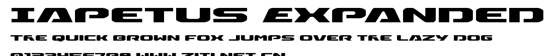 Iapetus Expanded.ttf字體轉換器圖片