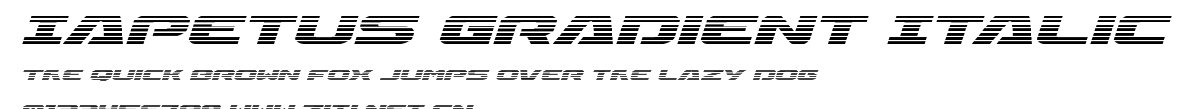 Iapetus Gradient Italic.ttf字體轉換器圖片
