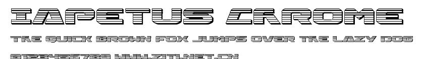 Iapetus Chrome.ttf字體轉換器圖片