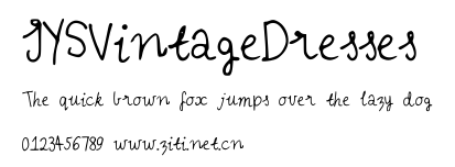 IYSVintageDresses.ttf字體轉換器圖片