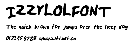 IZZYLOLFONT.ttf字體轉換器圖片