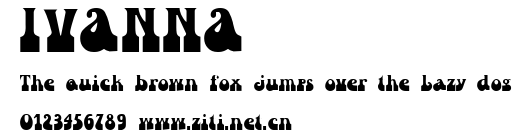 IVANNA.ttf字體轉換器圖片