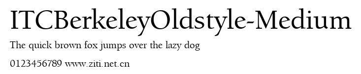 ITCBerkeleyOldstyle-Medium.ttf字體轉換器圖片