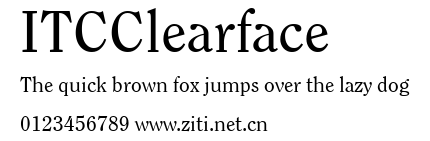 ITCClearface.ttf字體轉換器圖片