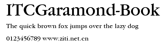 ITCGaramond-Book.ttf字體轉換器圖片