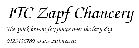 ITC Zapf Chancery.ttf字體轉換器圖片