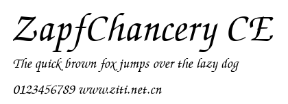 ZapfChancery CE.ttf字體轉換器圖片