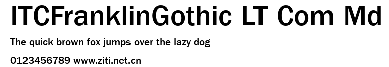 ITCFranklinGothic LT Com Md.ttf字體轉換器圖片