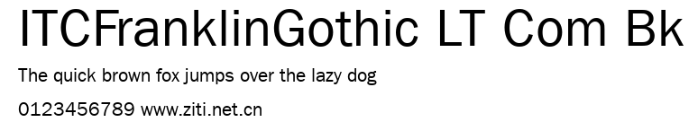 ITCFranklinGothic LT Com Bk.ttf字體轉換器圖片