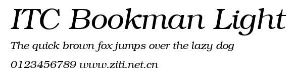 ITC Bookman Light.ttf字體轉換器圖片