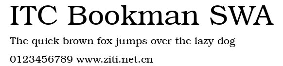 ITC Bookman SWA.ttf字體轉換器圖片
