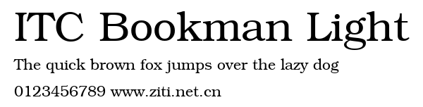 ITC Bookman Light.ttf字體轉換器圖片