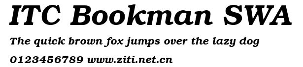 ITC Bookman SWA.ttf字體轉換器圖片