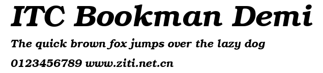 ITC Bookman Demi.ttf字體轉換器圖片