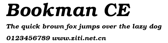 Bookman CE.ttf字體轉換器圖片