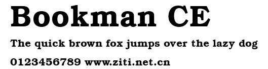 Bookman CE.ttf字體轉換器圖片