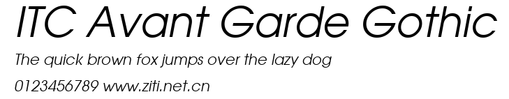ITC Avant Garde Gothic.ttf字體轉換器圖片