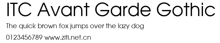 ITC Avant Garde Gothic.ttf字體轉換器圖片