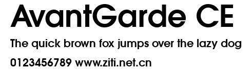 AvantGarde CE.ttf字體轉換器圖片