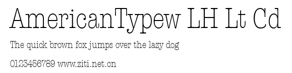 AmericanTypew LH Lt Cd.ttf