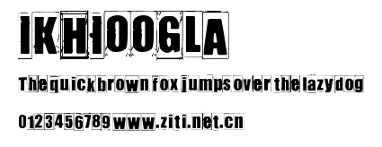 IKHIOOGLA.ttf字體轉換器圖片