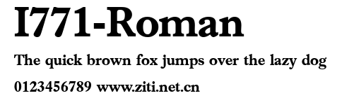 I771-Roman.ttf字體轉換器圖片