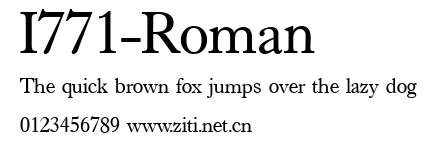 I771-Roman.ttf字體轉換器圖片